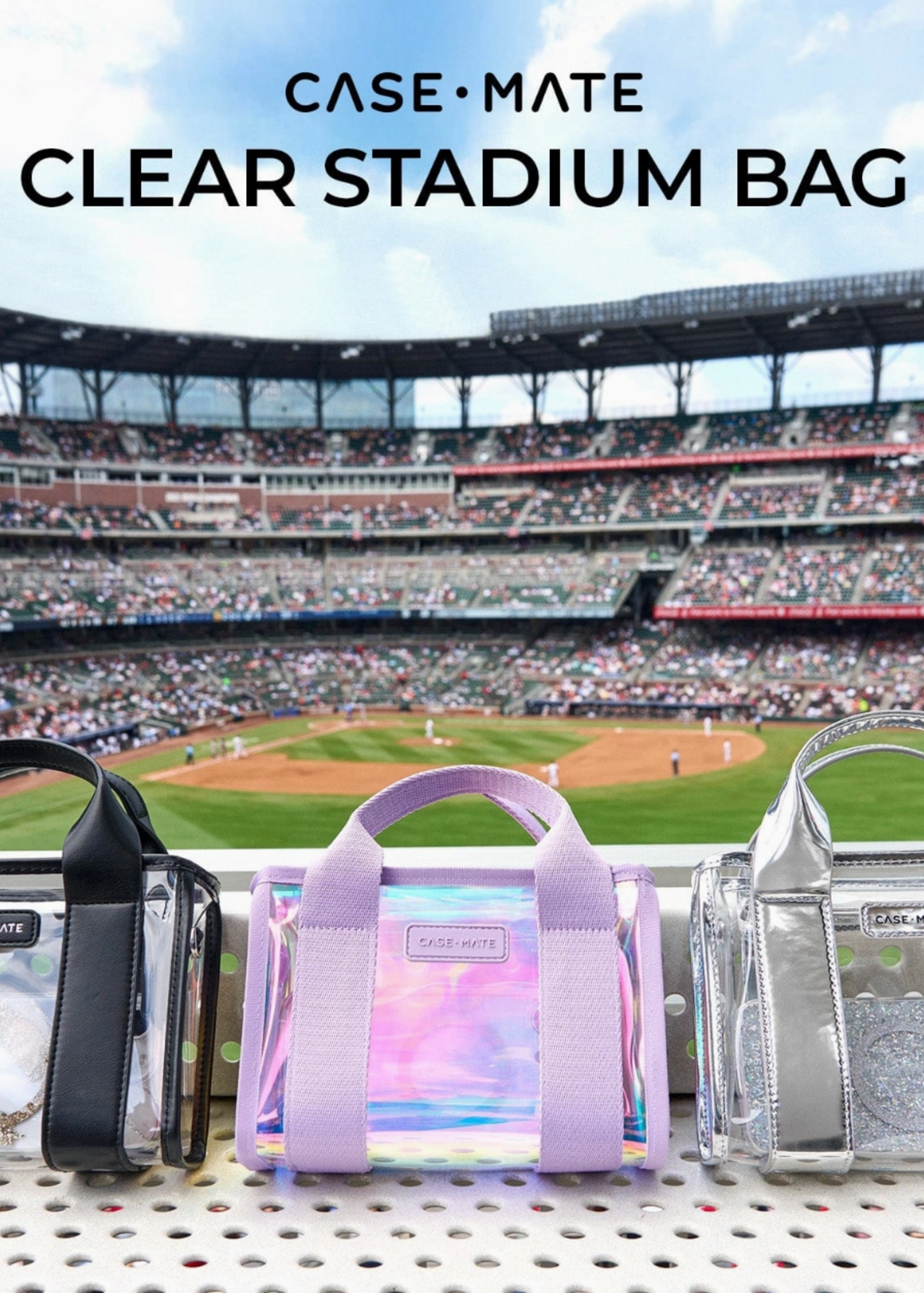 Case-Mate Case-Mate Clear Stadium Bag  Midnight Black