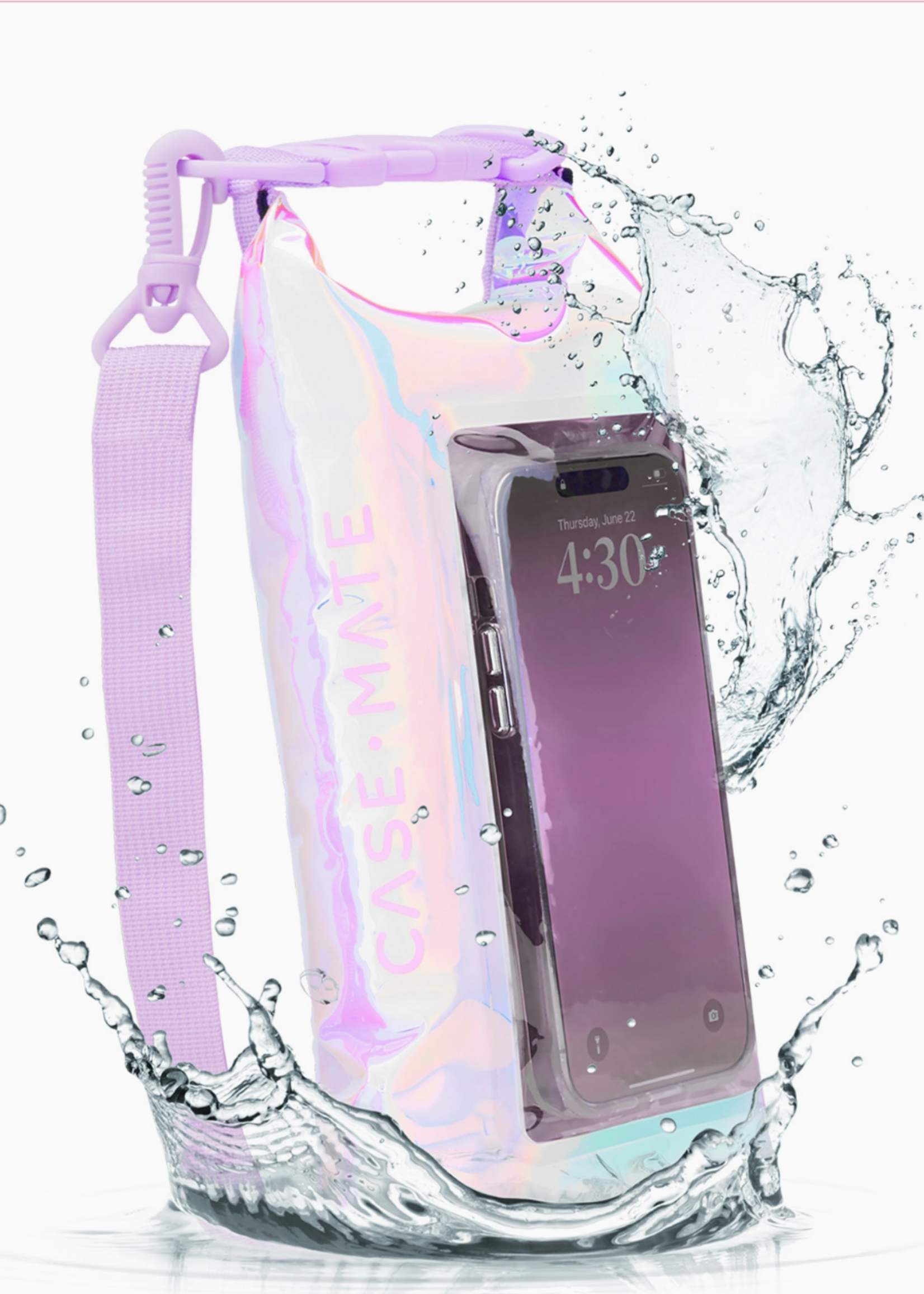 Case-Mate Case-Mate Waterproof Phone Bucket Bag 2L  Soap Bubble