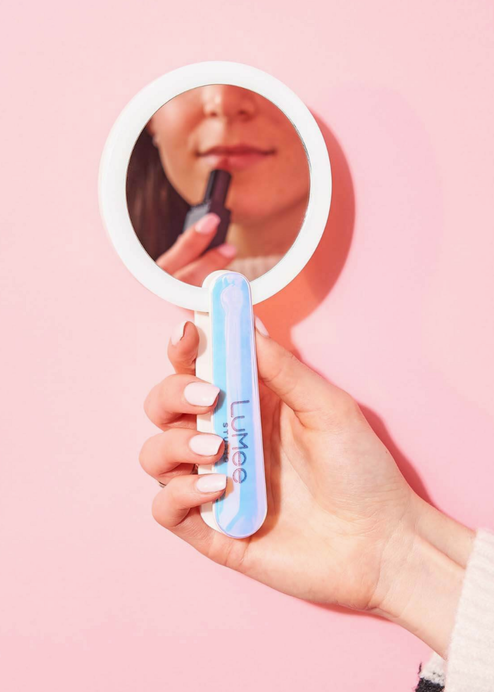 Case-Mate Light Up Handheld Mirror (Iridescent) - Makeup Mirrors  Iridescent