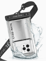 Case-Mate Waterproof Floating Pouch - Phone Pouch  Silver Chrome