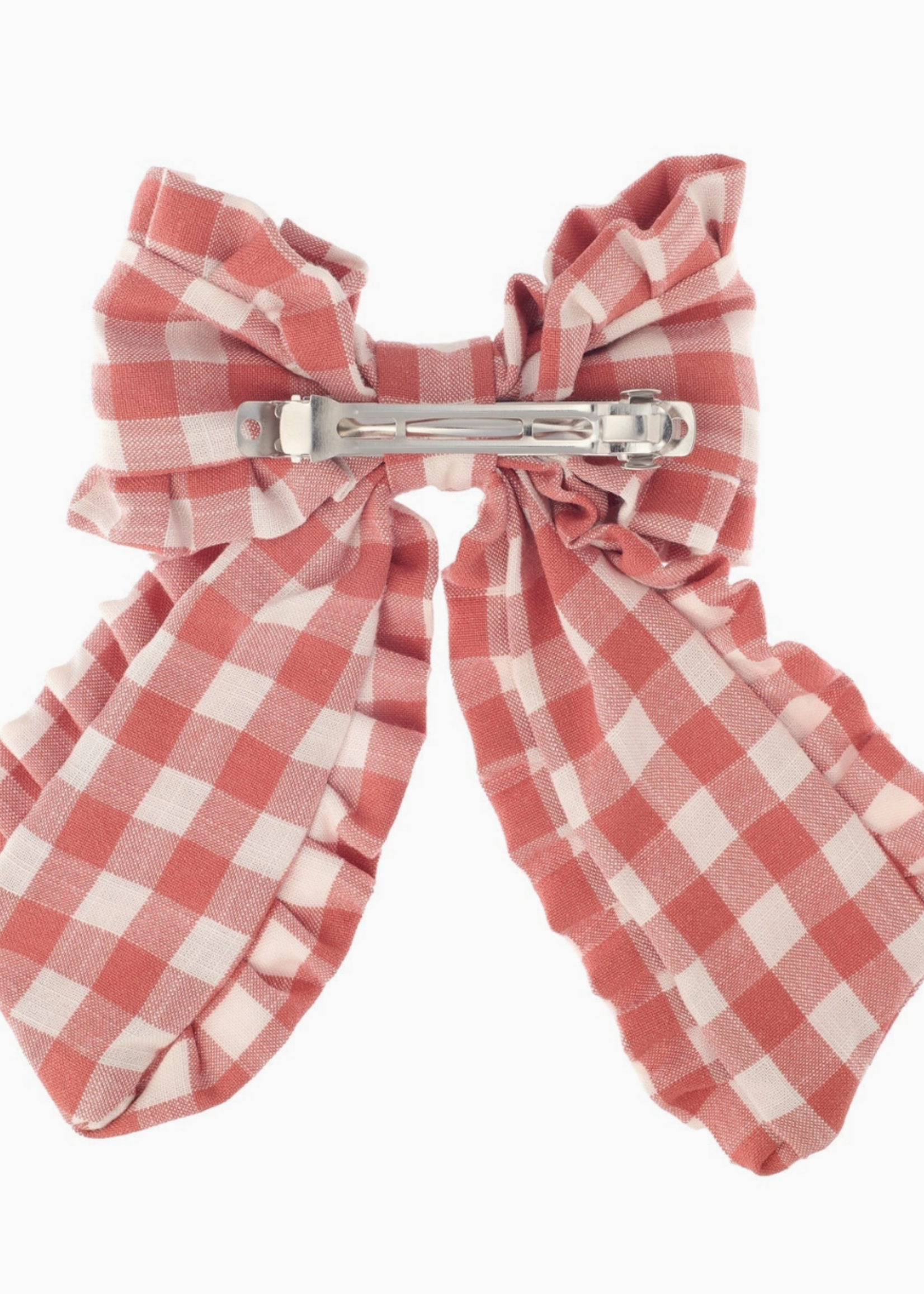 Rockahula Gingham Ruffle Long Bow Clip
