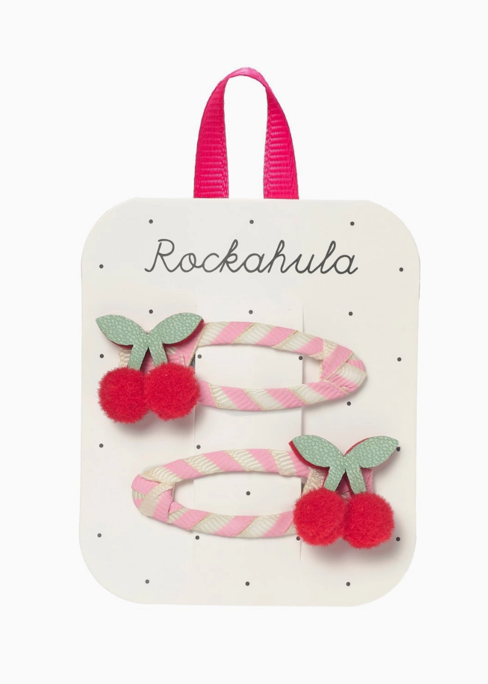 Rockahula Cherry Kiss Stripy Clips