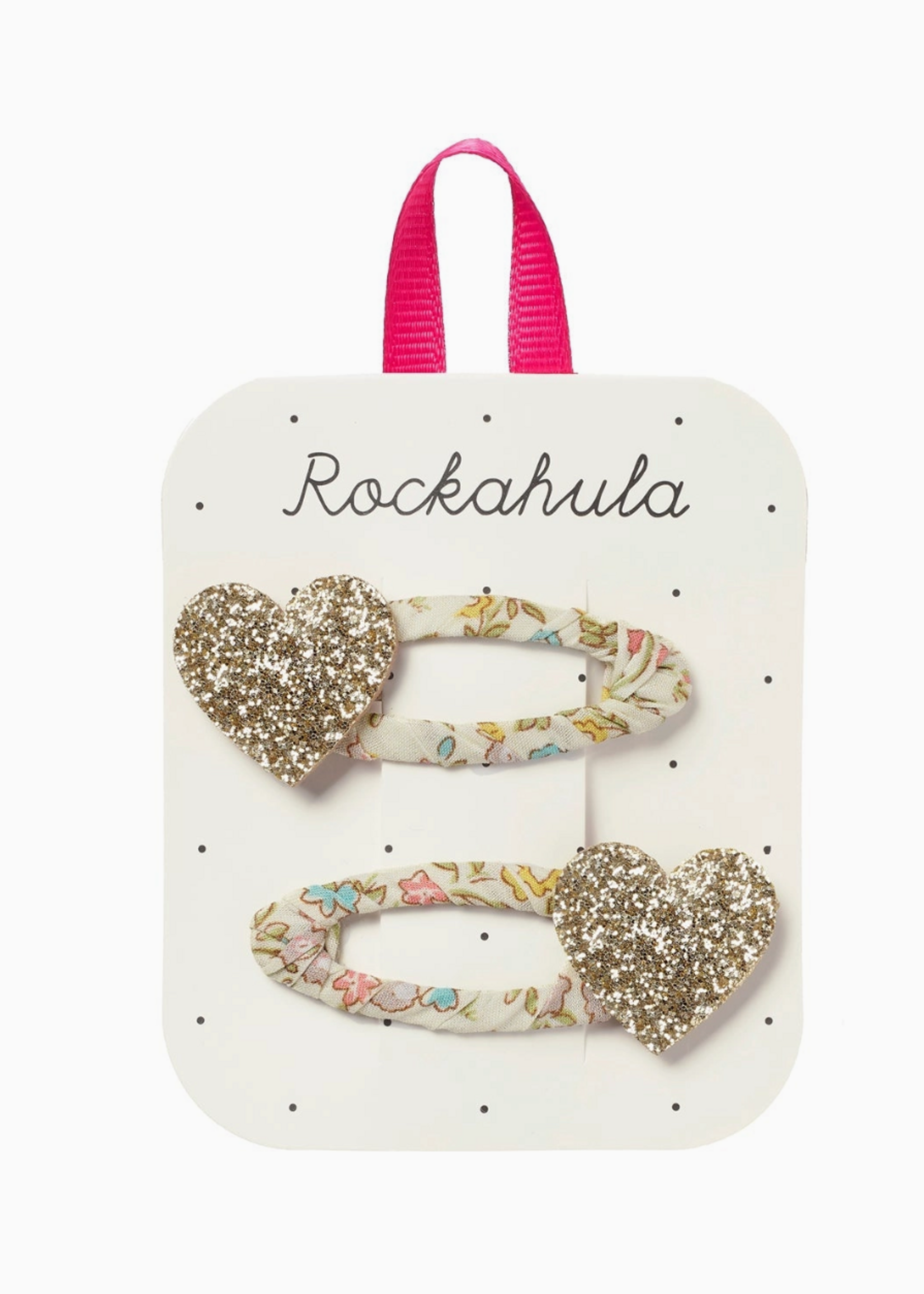 Rockahula Petal Glitter Heart Clips