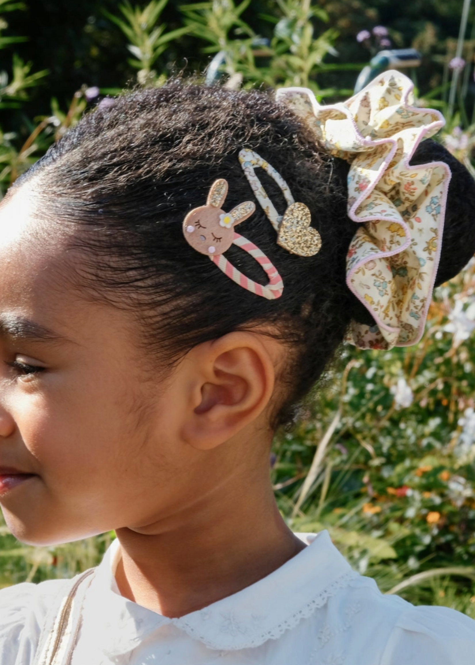 Rockahula Petal Glitter Heart Clips