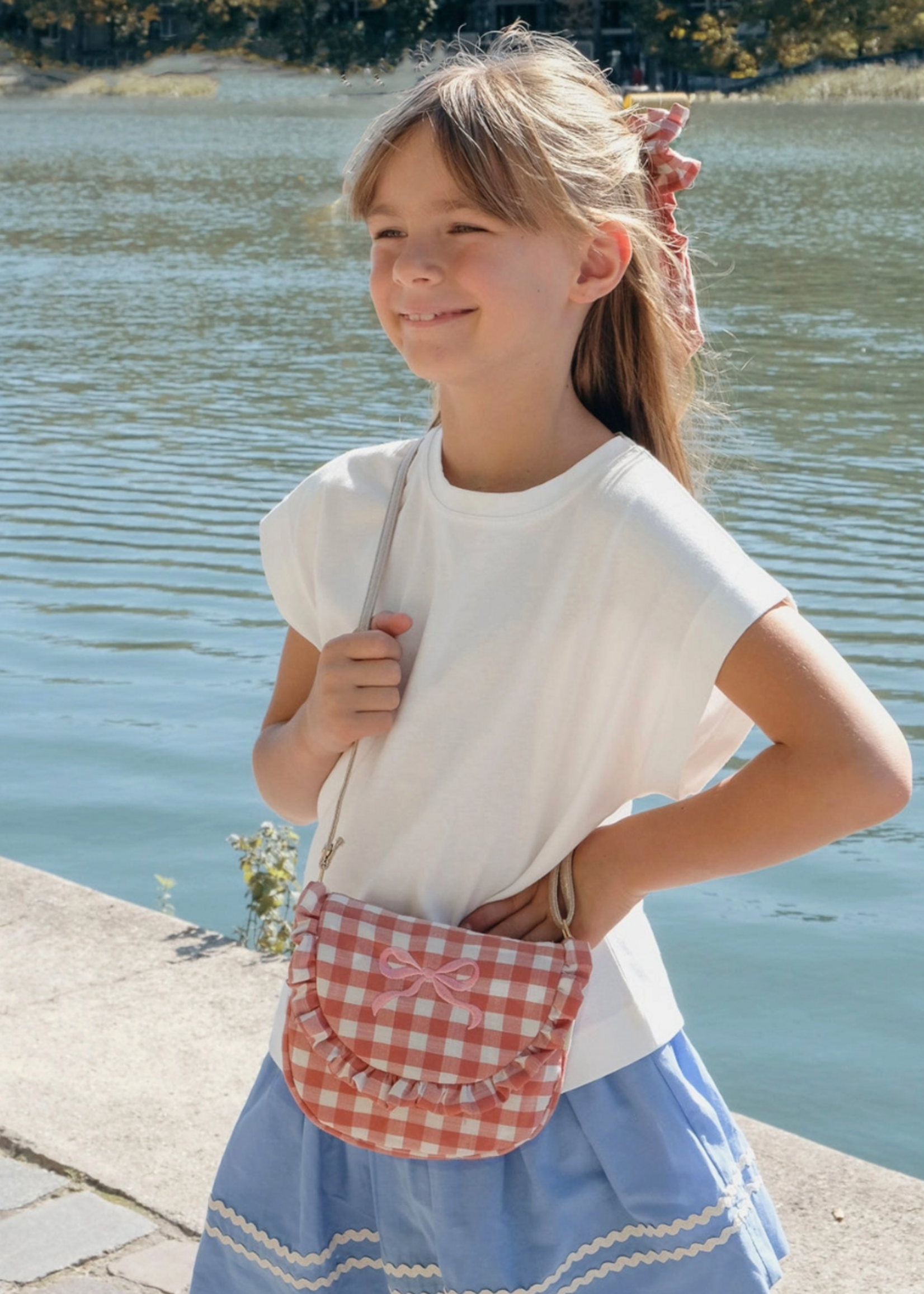 Rockahula Gingham Ruffle Bow Bag