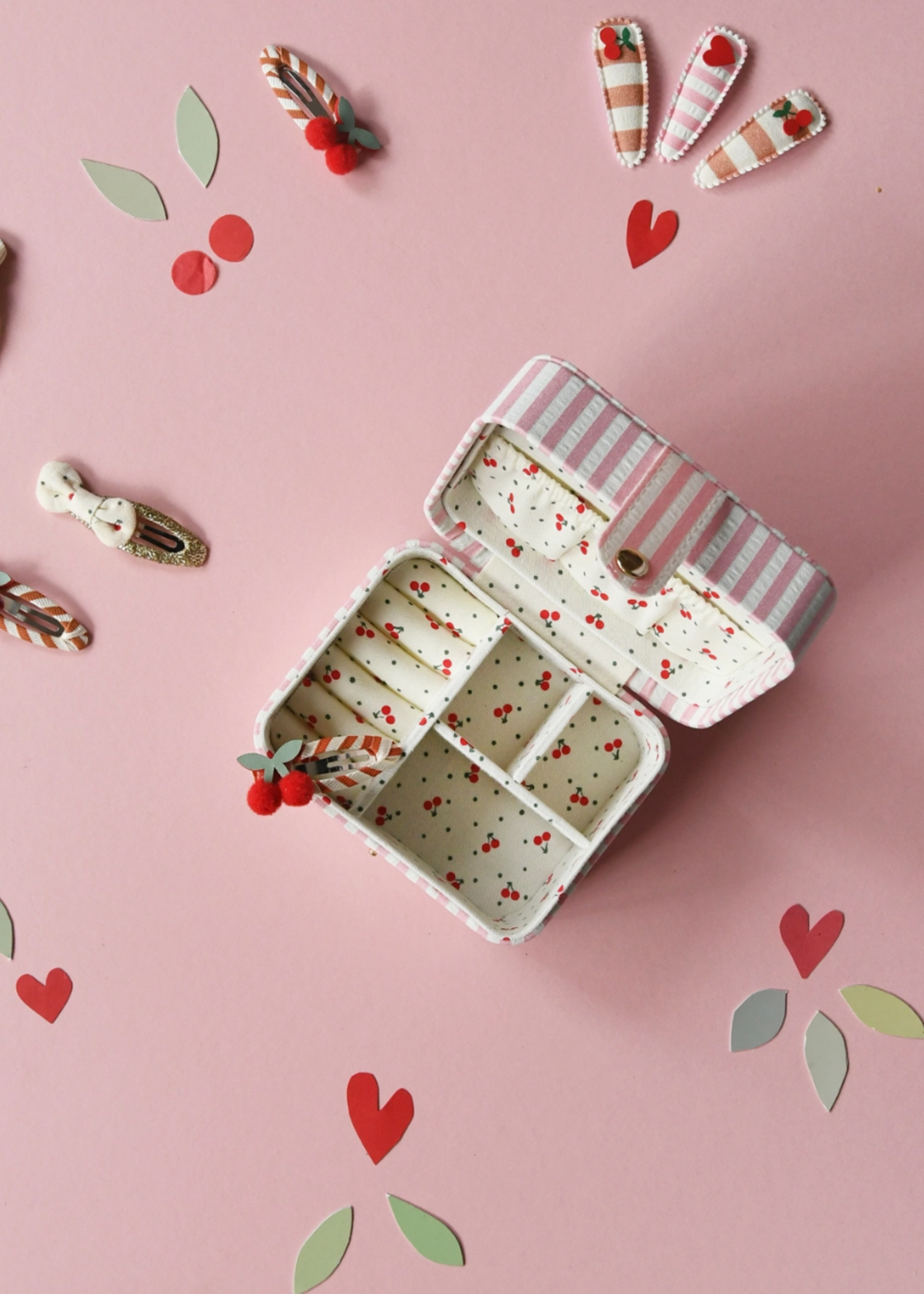 Rockahula Stripy Cherry Jewellery Box