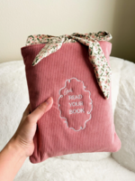 The Bean Workshop Girl Read Your Book Embroidered Corduroy Bag