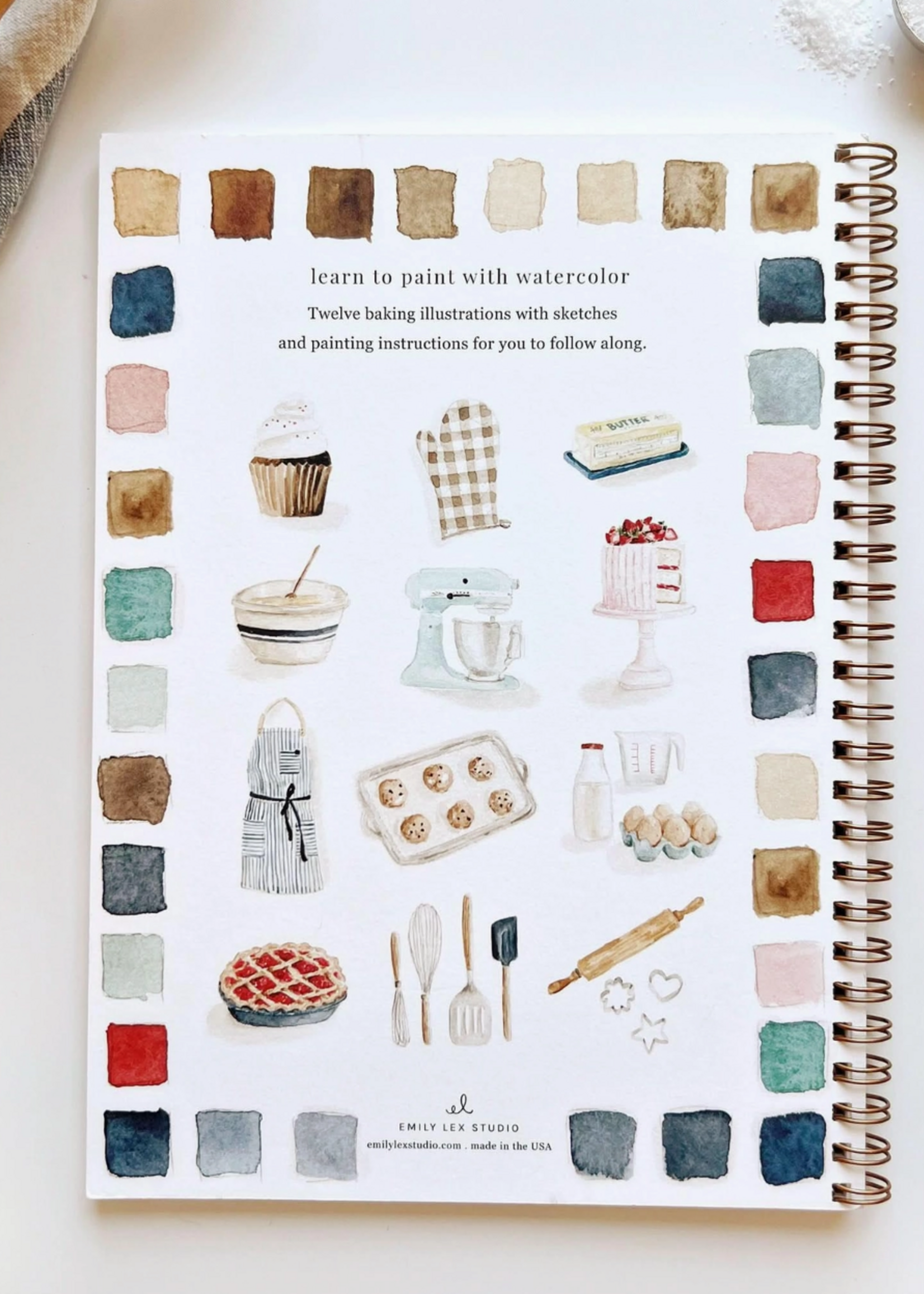Emily Lex Studio Baking Watercolor Workbook