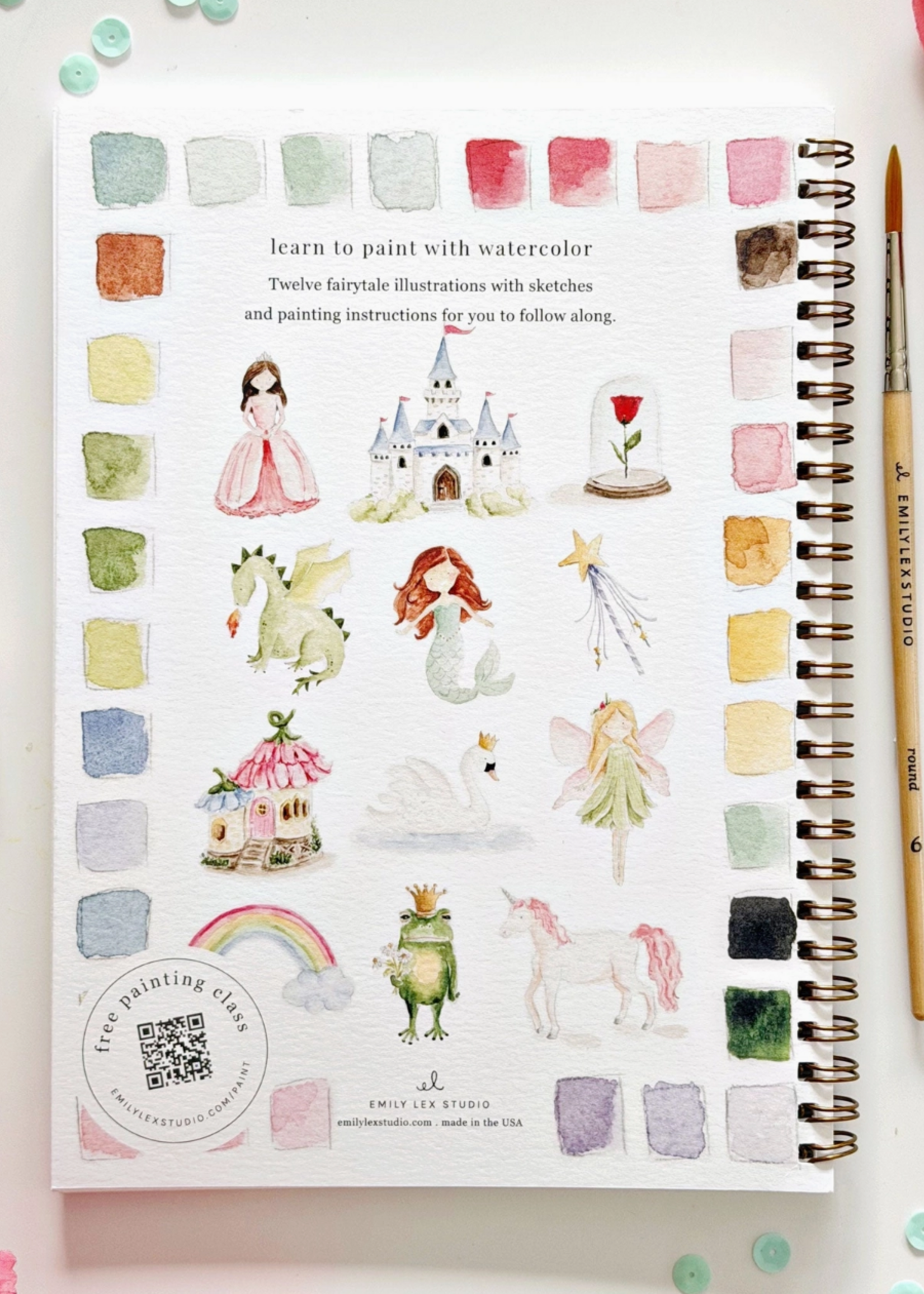 Emily Lex Studio Fairytale Watercolor Workbook