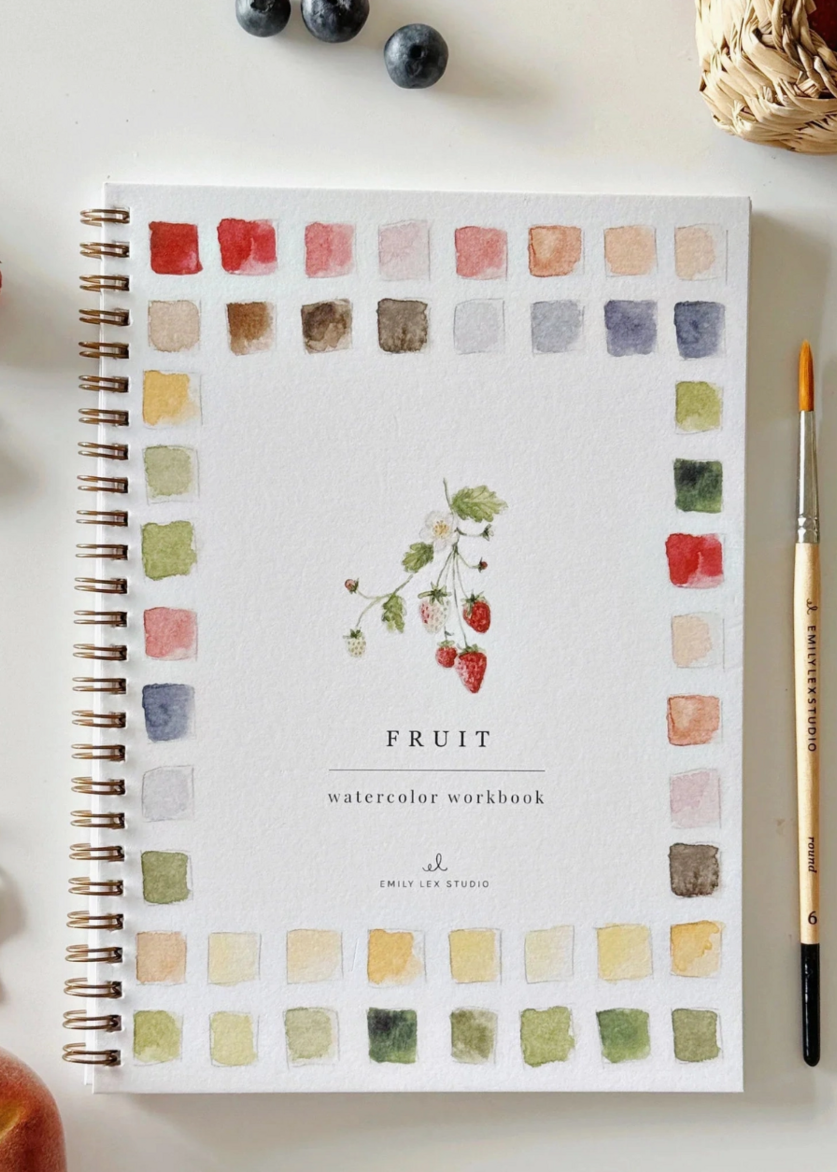 Emily Lex Studio Fruit Watercolor Workbook
