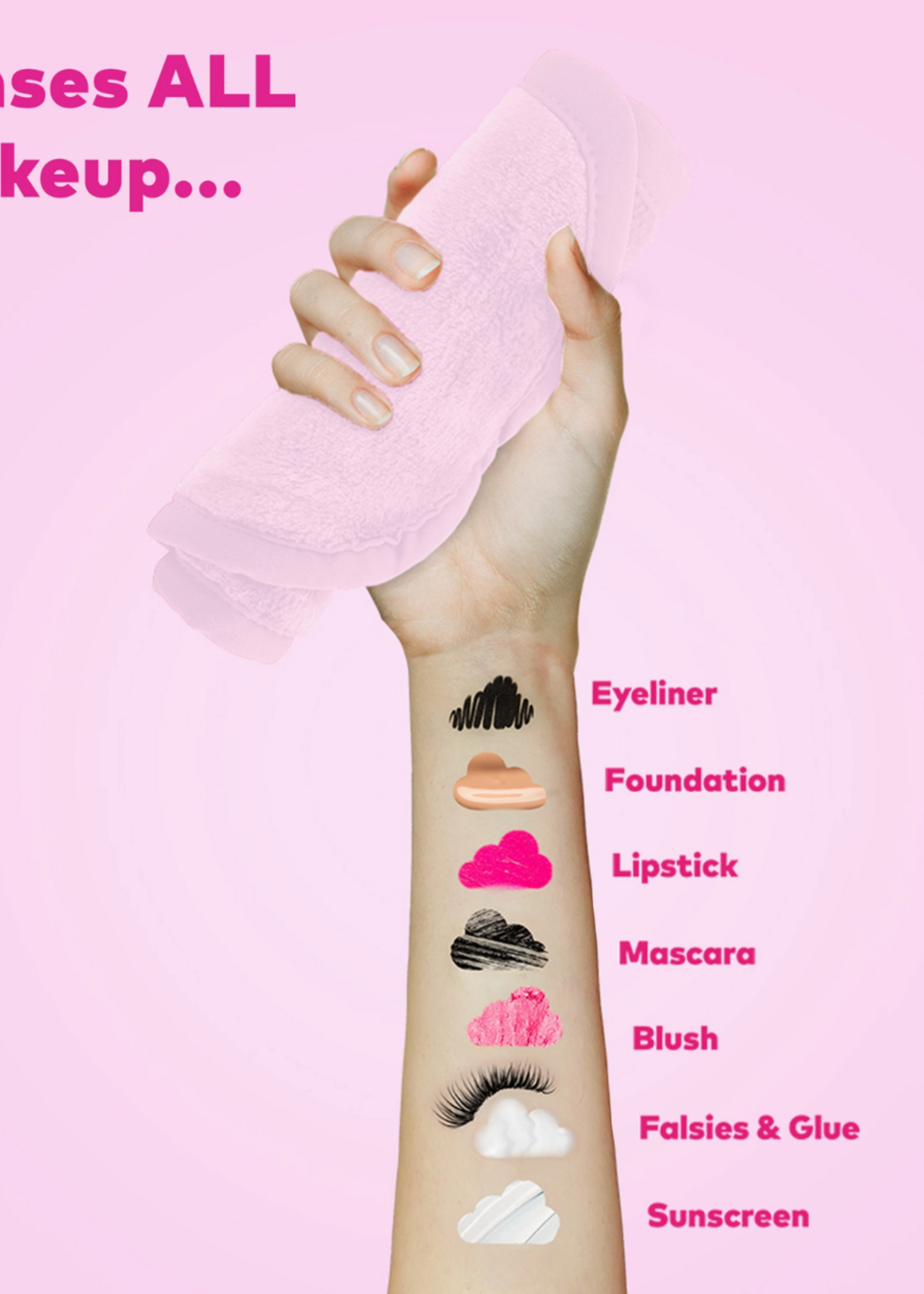 MakeUp Eraser Silver Infused Mini Pro Makeup Eraser | Acne Prone Skin  Mini PRO