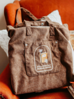 The Bean Workshop It's A Good Day To Read A Book Embroidered Corduroy Tote Bag