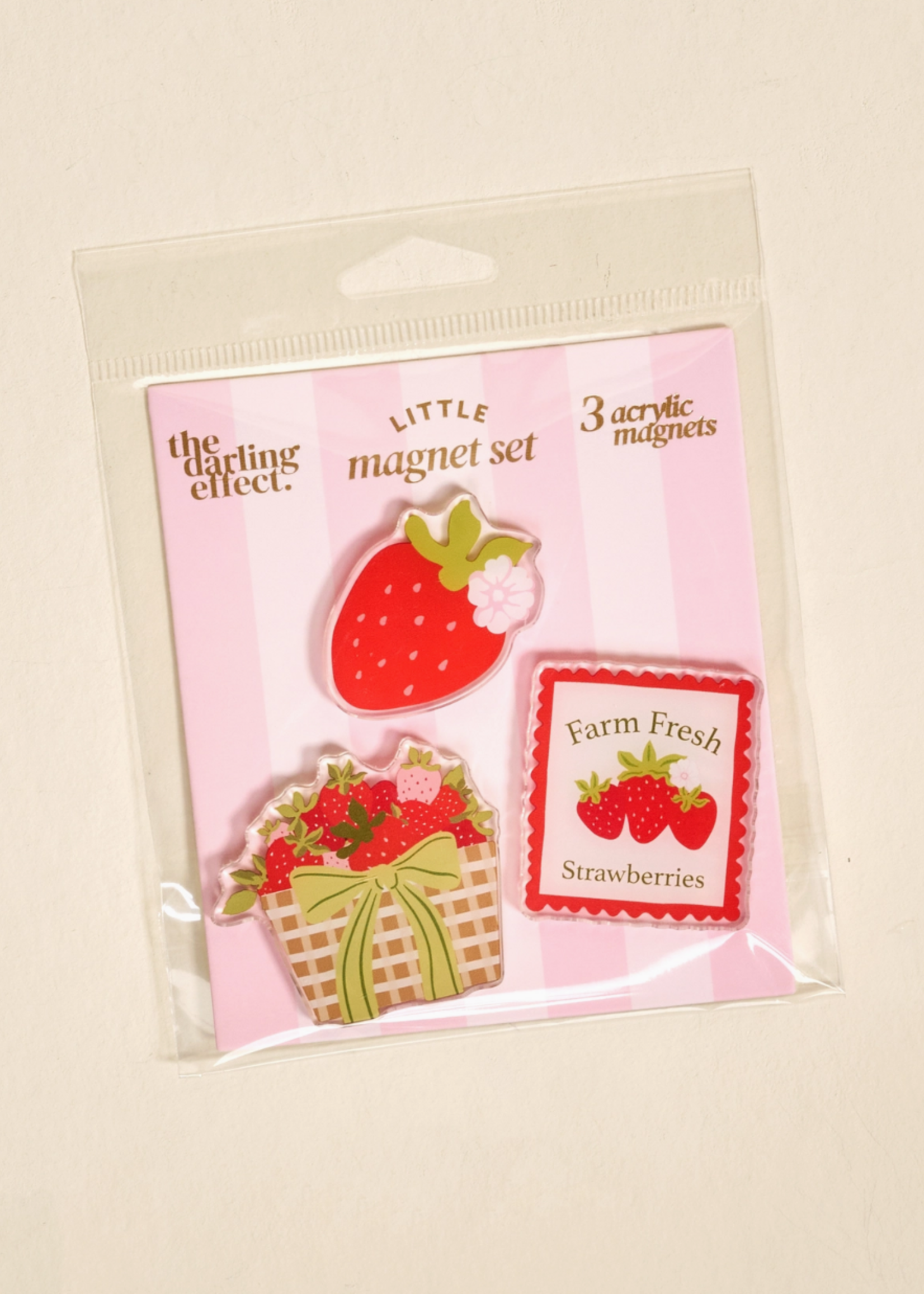 The Darling Effect Little Magnet Set-Farm Fresh Strawberries