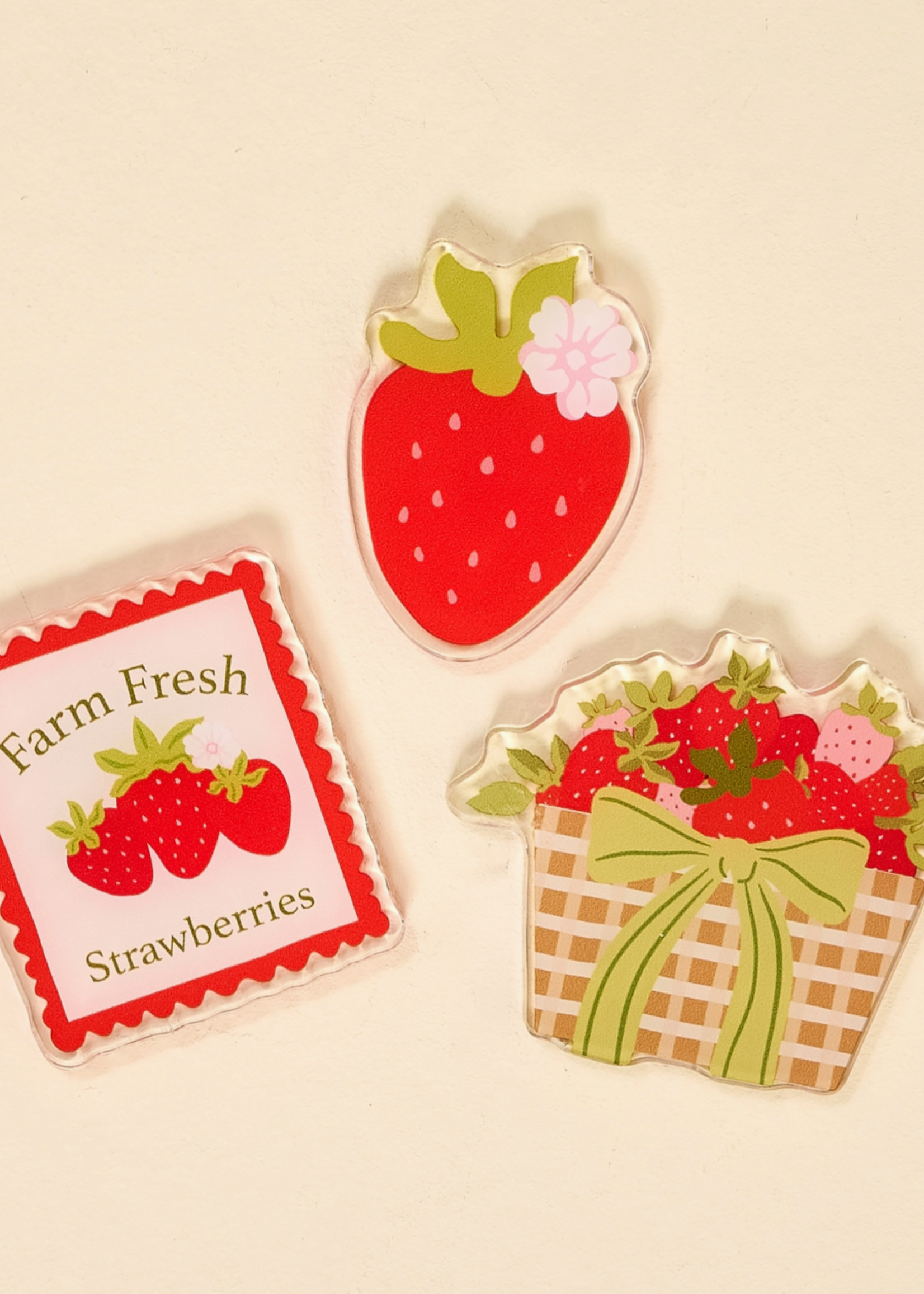 The Darling Effect Little Magnet Set-Farm Fresh Strawberries