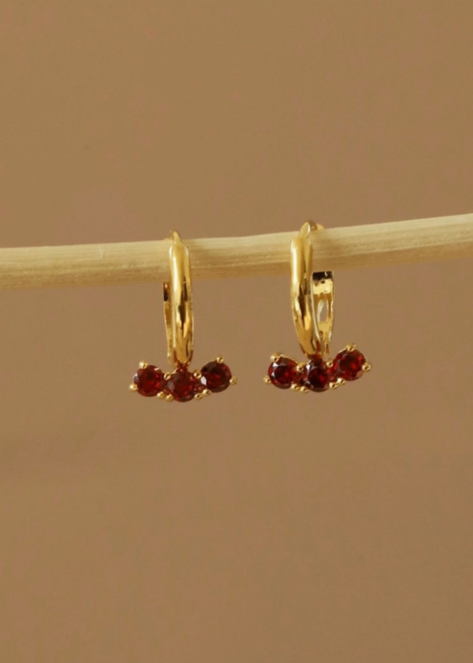 Katie Waltman The Orion Huggie - Garnet