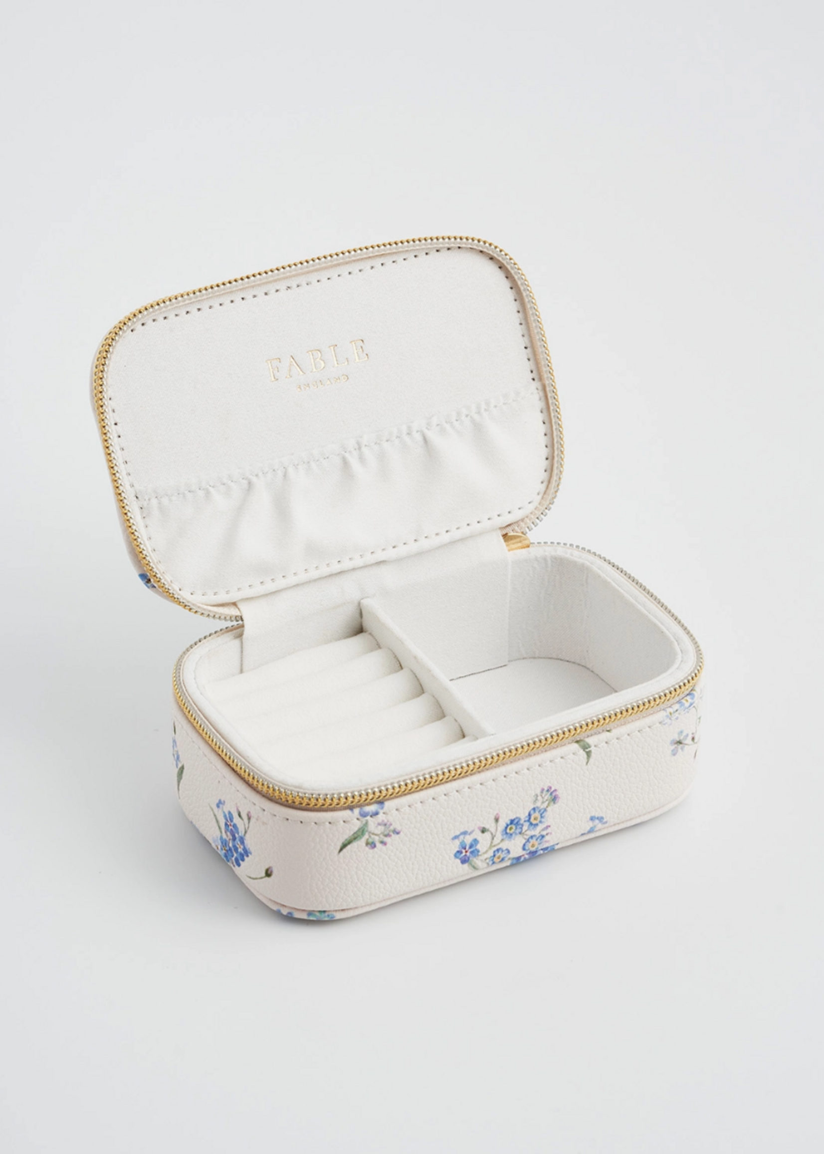 Fable England Floral Cream Jewellery Box