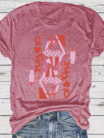 Rosa Clothing Queen Poker Tumbler Valentine Graphic