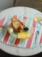 Tarta Gelatina Biscuit Placemats Set of 2 - Red/Blue