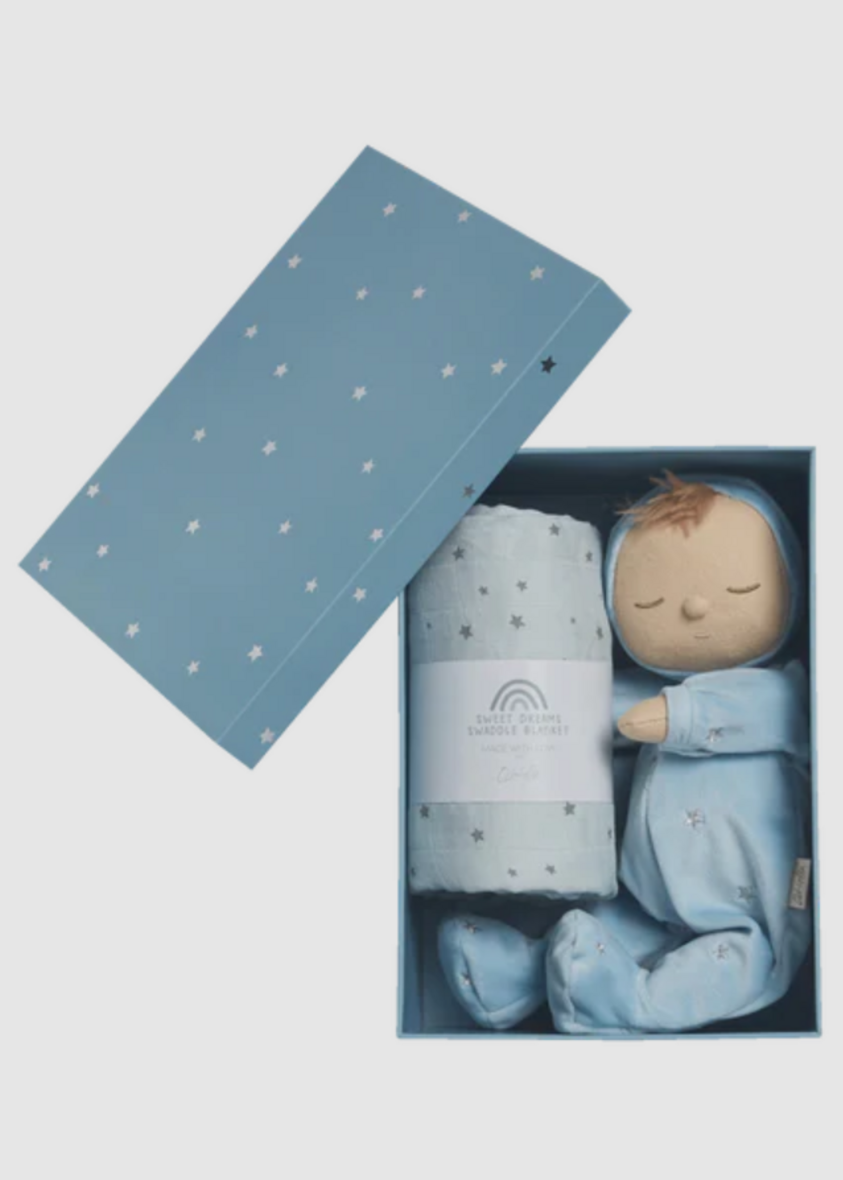 Ollie Ella Lullaby Dozy Dinkums - Leo Gift Set Baby Blue