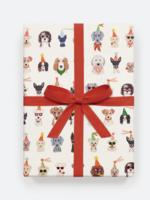 Rifle Paper Co. Roll of 3 Party Pups Wrapping Sheets