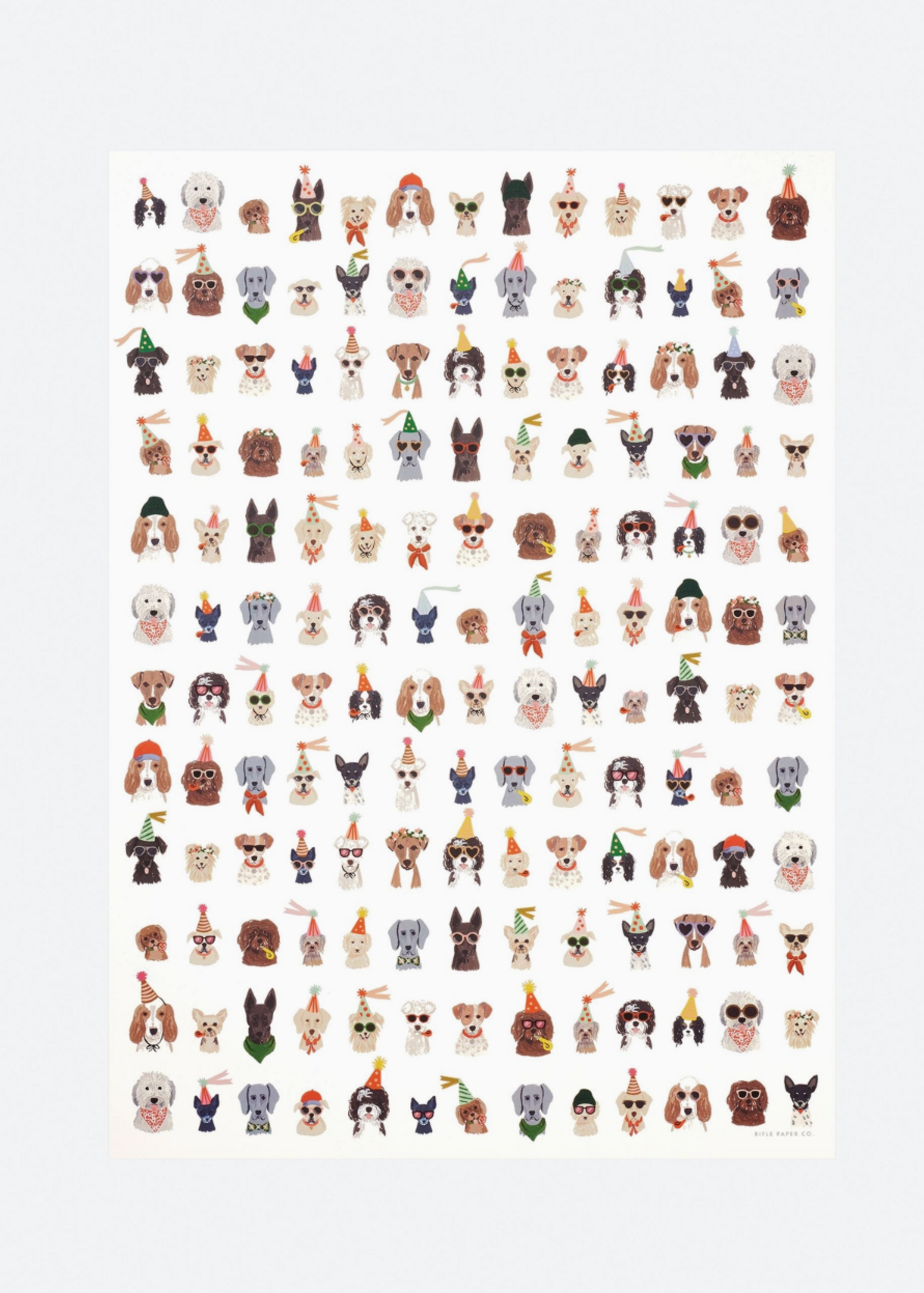 Rifle Paper Co. Roll of 3 Party Pups Wrapping Sheets