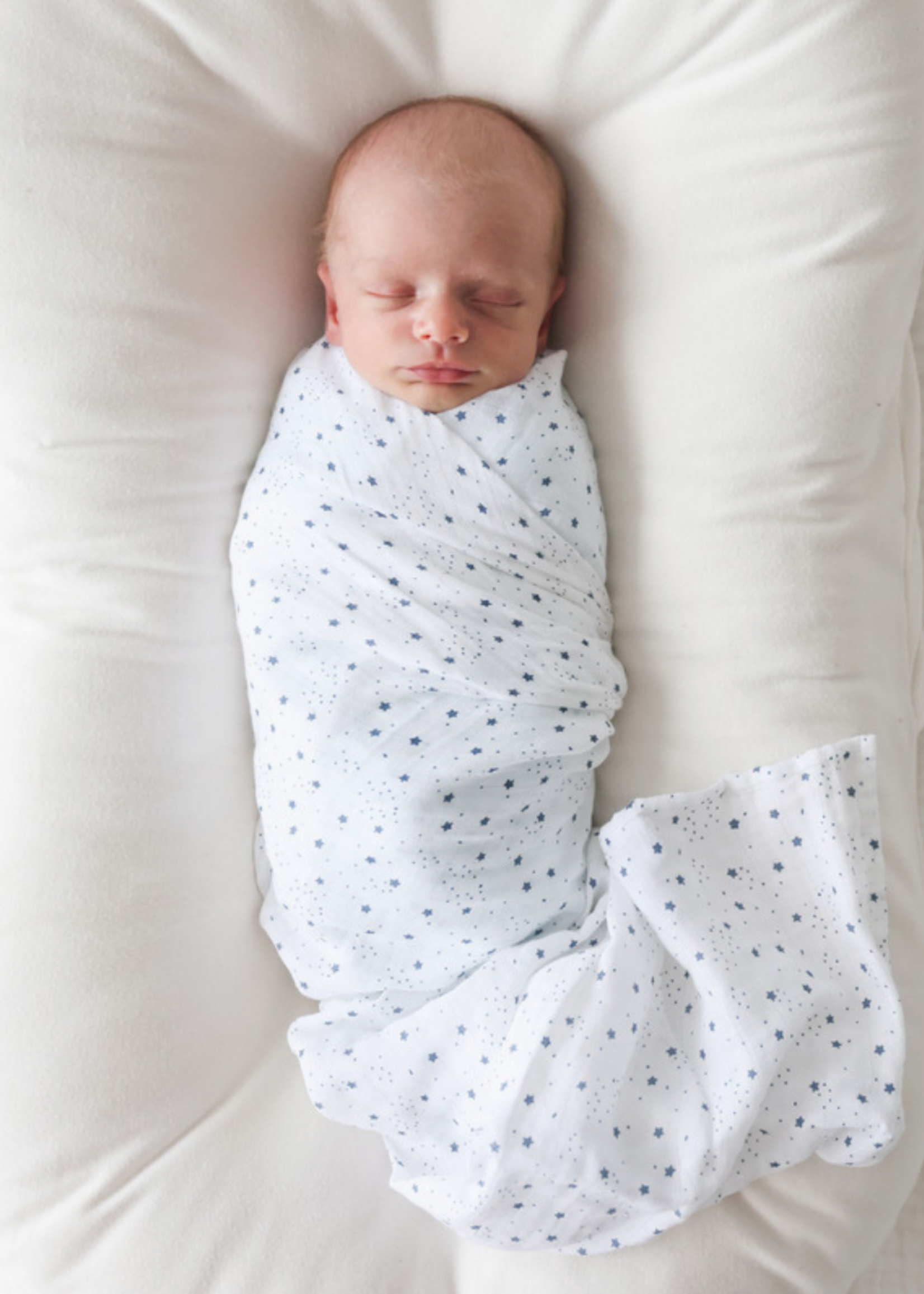 Lulujo 2-pack Cotton Swaddles - Puppy Dog/Stars