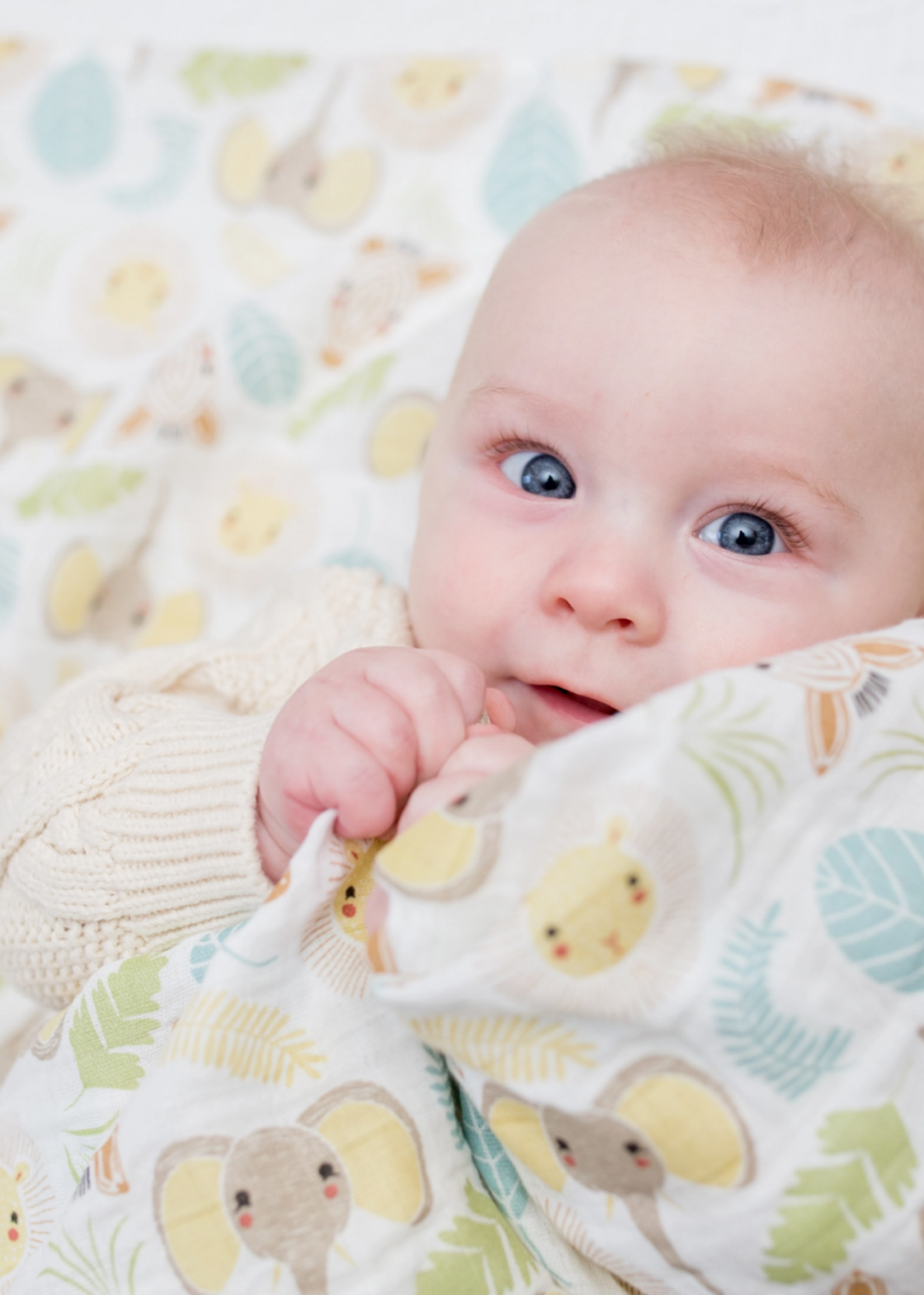 Lulujo Muslin Swaddle Blanket – Jungle