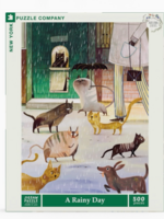 New York Puzzle Company A Rainy Day 500 Piece Jigsaw Puzzle