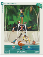 New York Puzzle Company Pool Kitties 1000 Pieces Jigsaw Puzzle