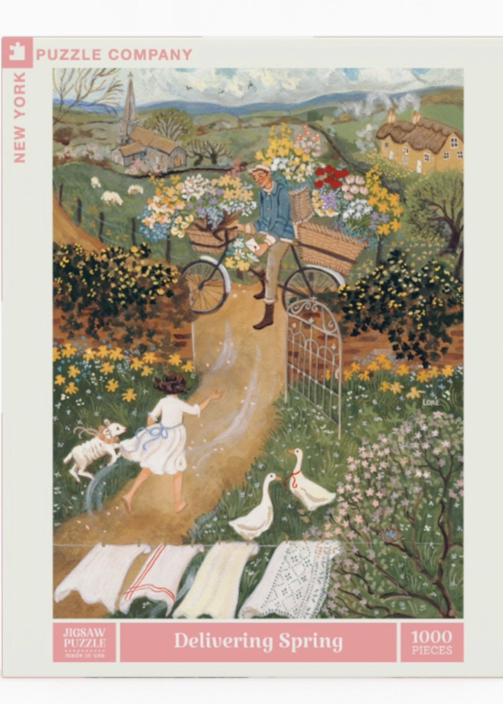 New York Puzzle Company Delivering Spring 1000 Piece Puzzle