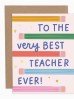 Pippi Post To The Very Best Teacher Ever Greeting Card