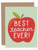 Pippi Post Best Teacher Ever Greeting Card