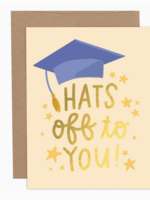 Pippi Post Hats Off To You Graduation Card