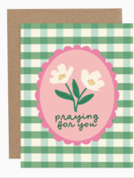 Pippi Post Praying for You Flower Sympathy Card