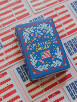 Pippi Post American Flag Books Deck of Playing Cards