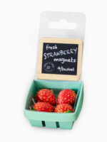 Three by Three Seattle Colorful Strawberry Magnets Iconic Packaging