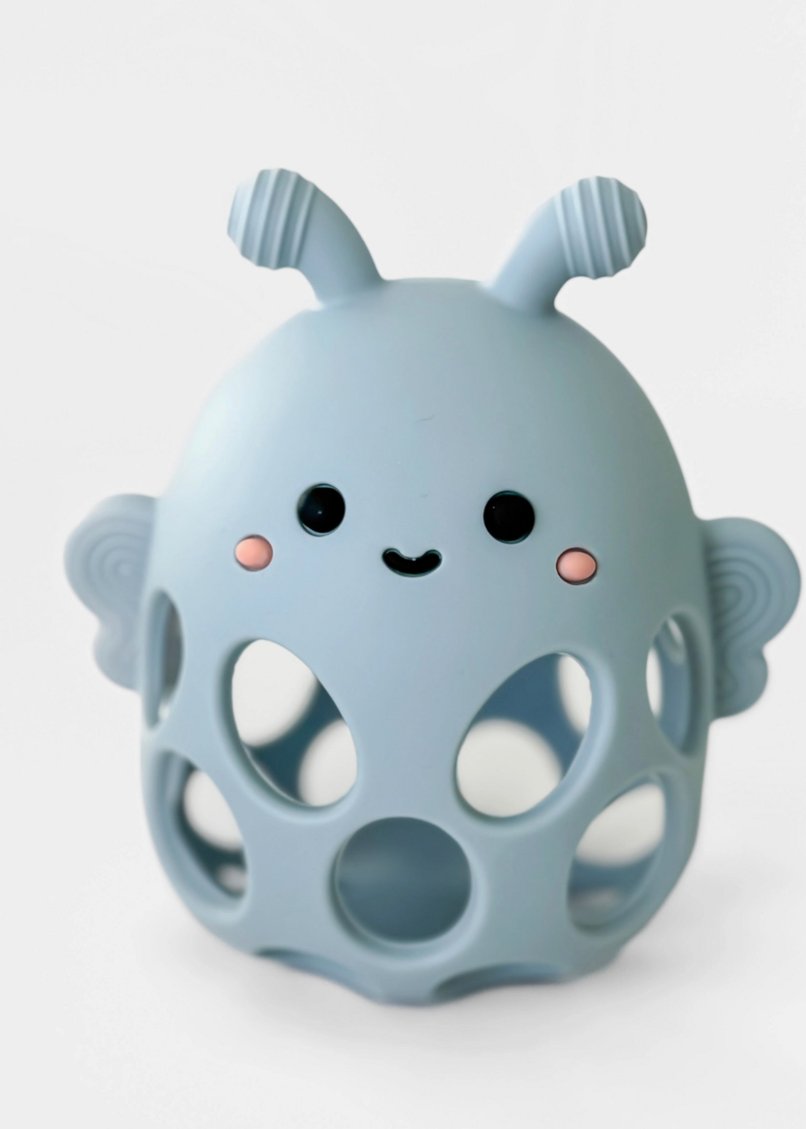 Calla & Friends Honey Bee Teether-Powder Blue