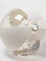 Sunny Life Inflatable Beach Ball Cotton Candy Glitter