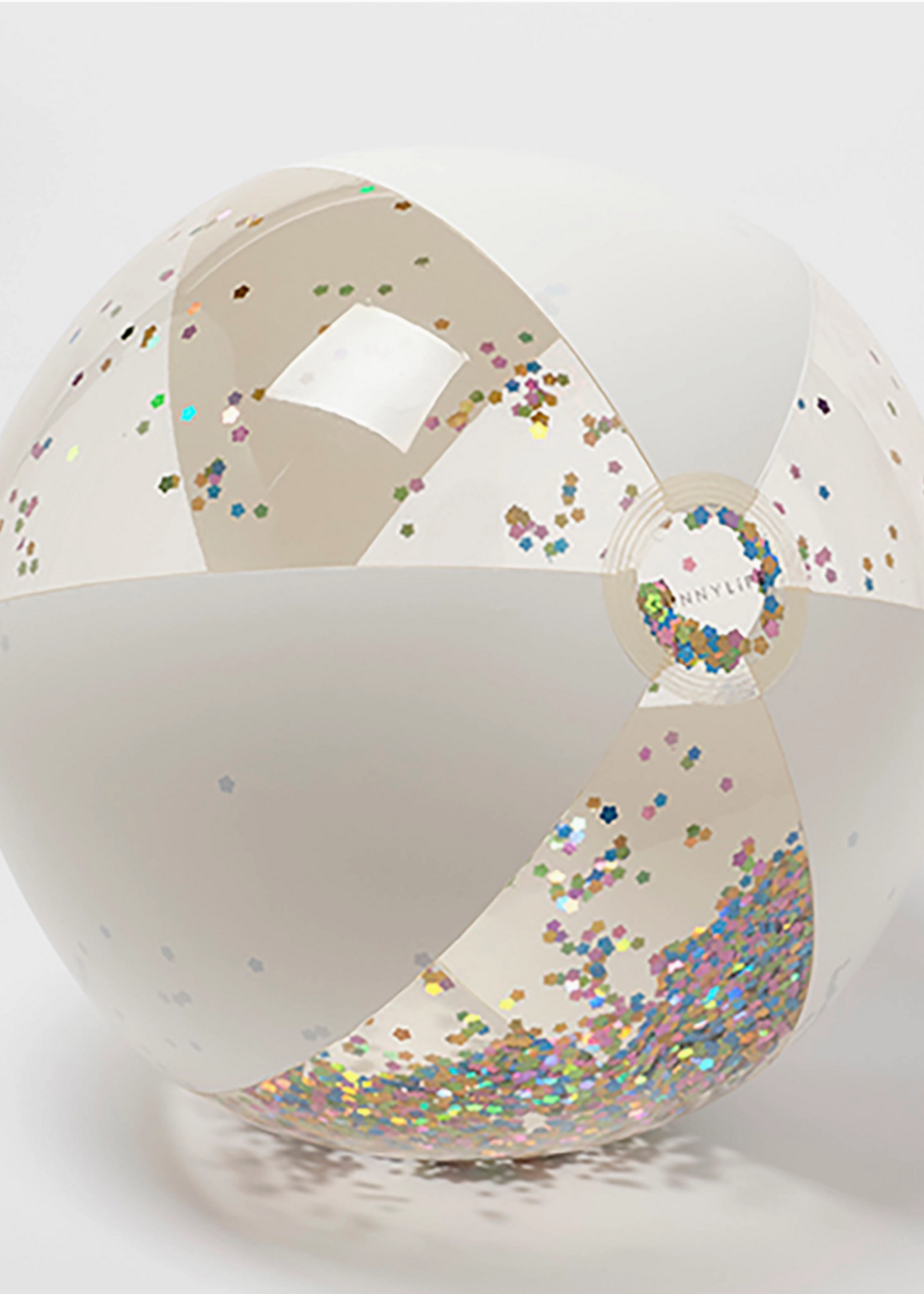 Sunny Life Inflatable Beach Ball Cotton Candy Glitter