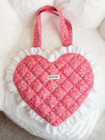 The Bean Workshop Romance Reader Quilted Bag Pink
