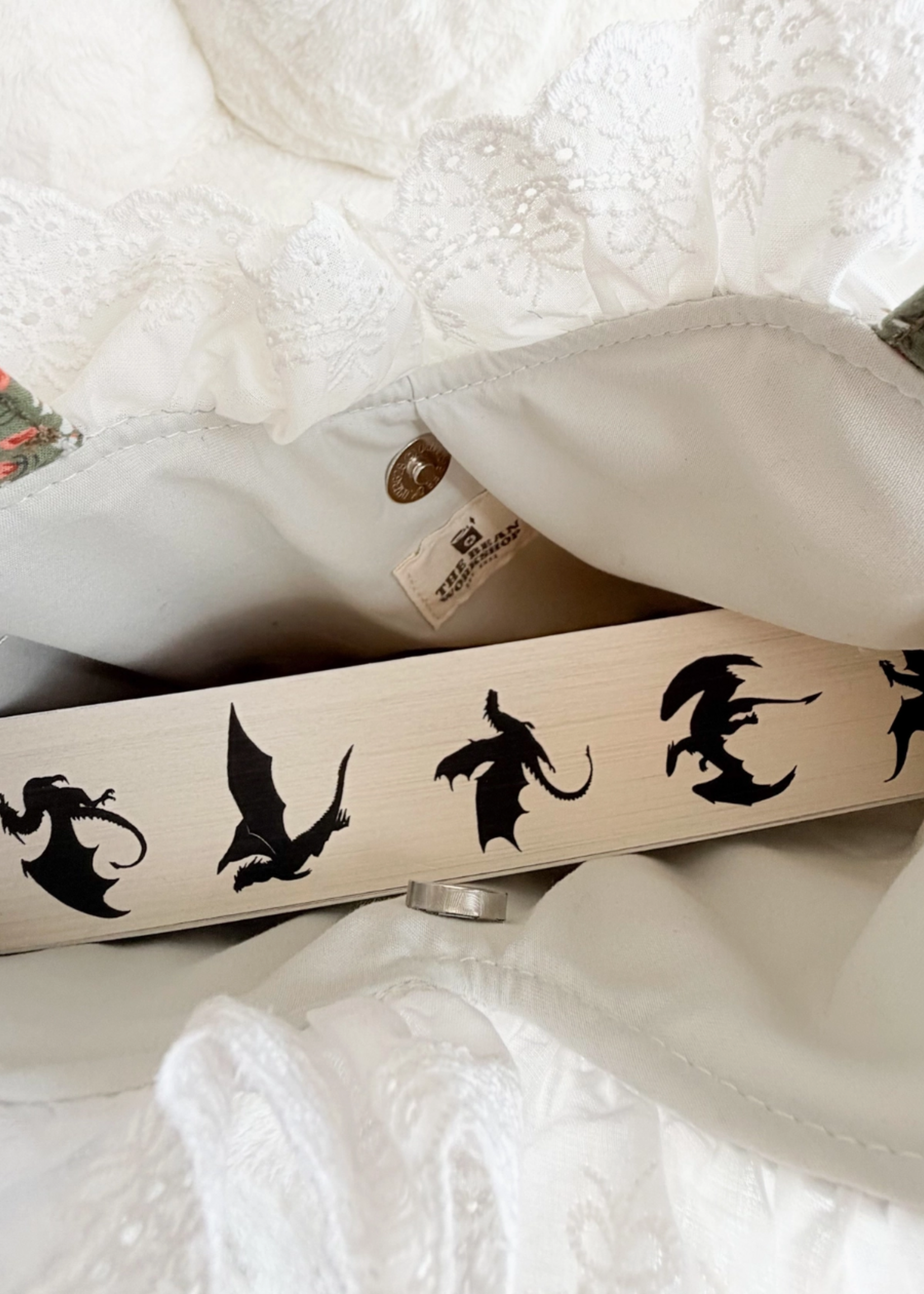 The Bean Workshop Rather Be Reading Green Tote Bag