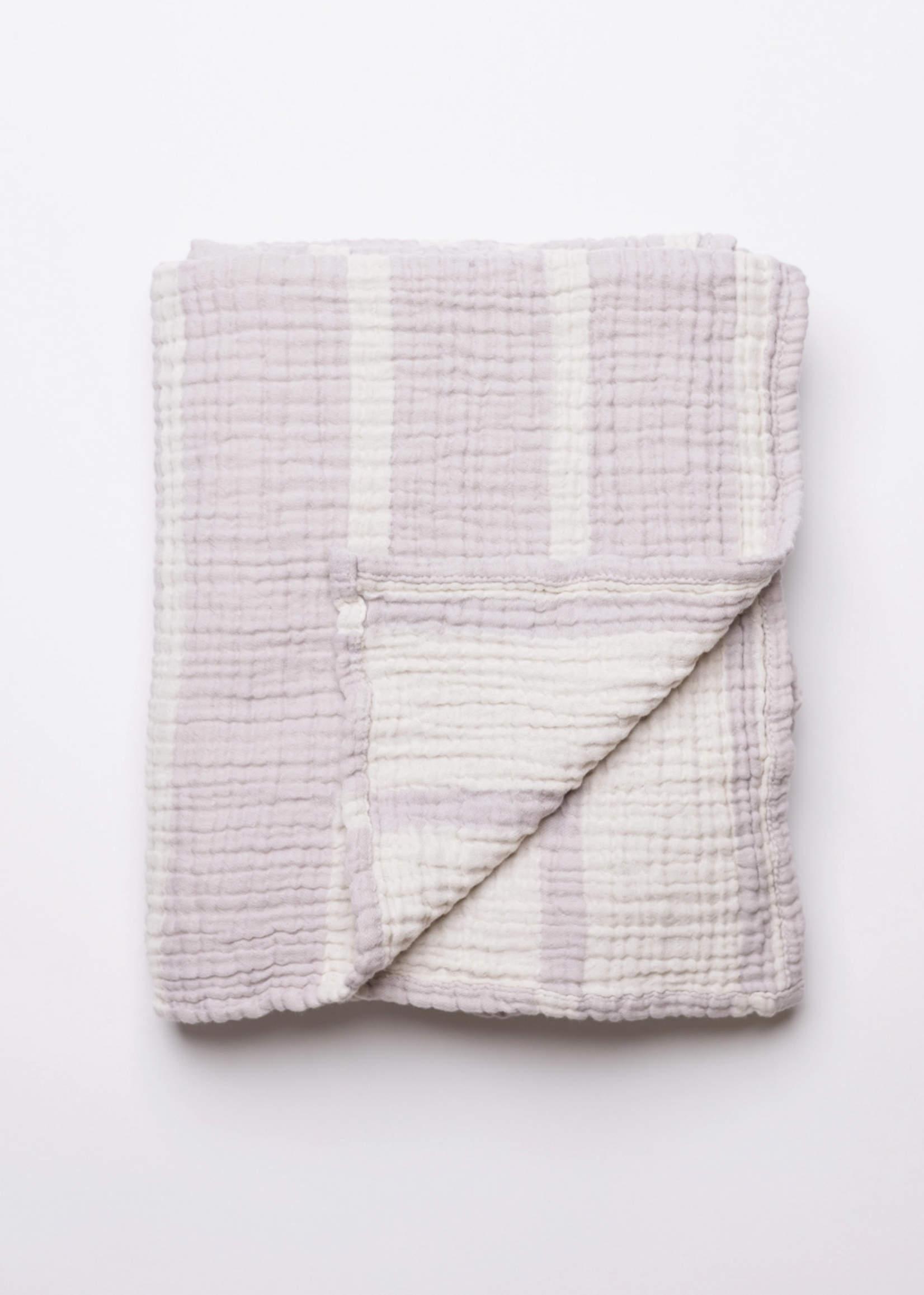 Olive & Loom Stripe Baby Blanket -Lilac
