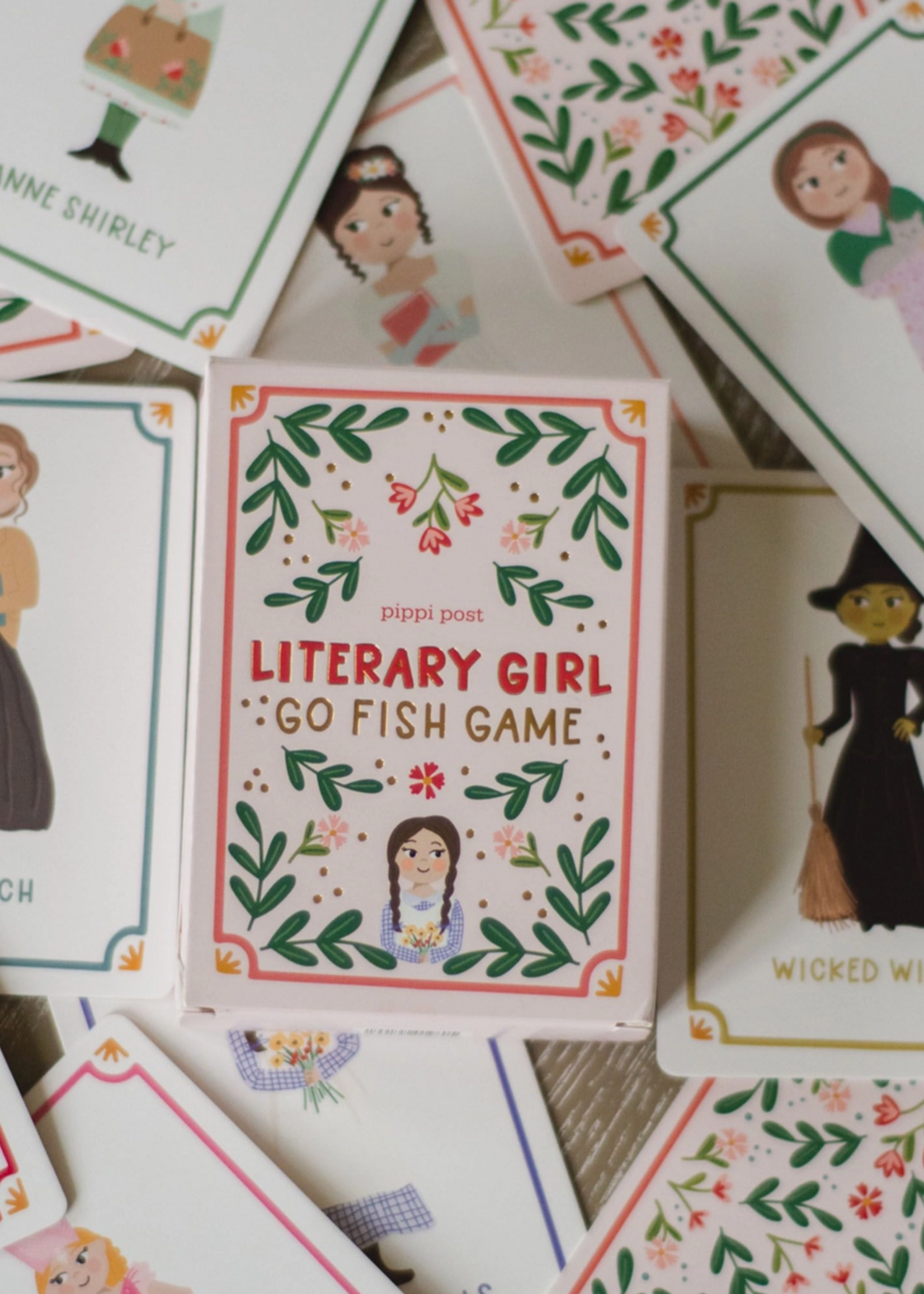 Pippi Post Literary Girls Go Fish Card Game