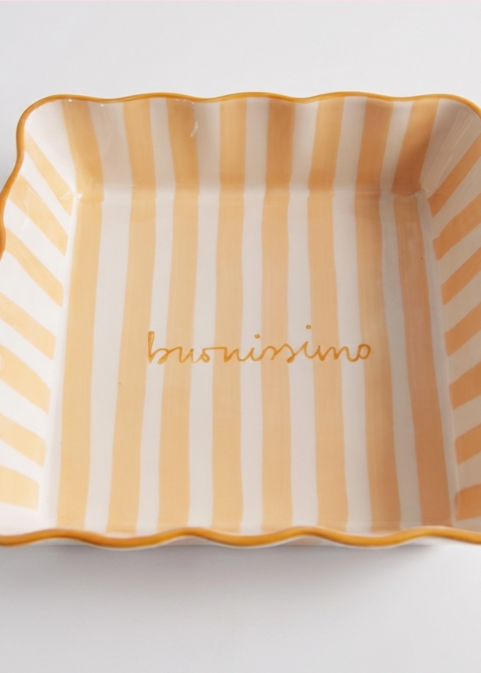 Co. House Designs Kinsey Scallop Baker -Orange