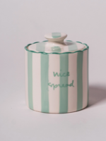 Co. House Designs Kinsey Scallop Butter Keeper-Green