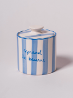 Co. House Designs Kinsey Scallop Butter Keeper-Blue