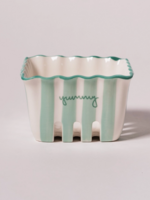 Co. House Designs Kinsey Scallop Mini Berry Basket-Green