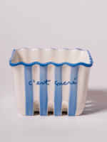 Co. House Designs Kinsey Scallop Mini Berry Basket-Blue