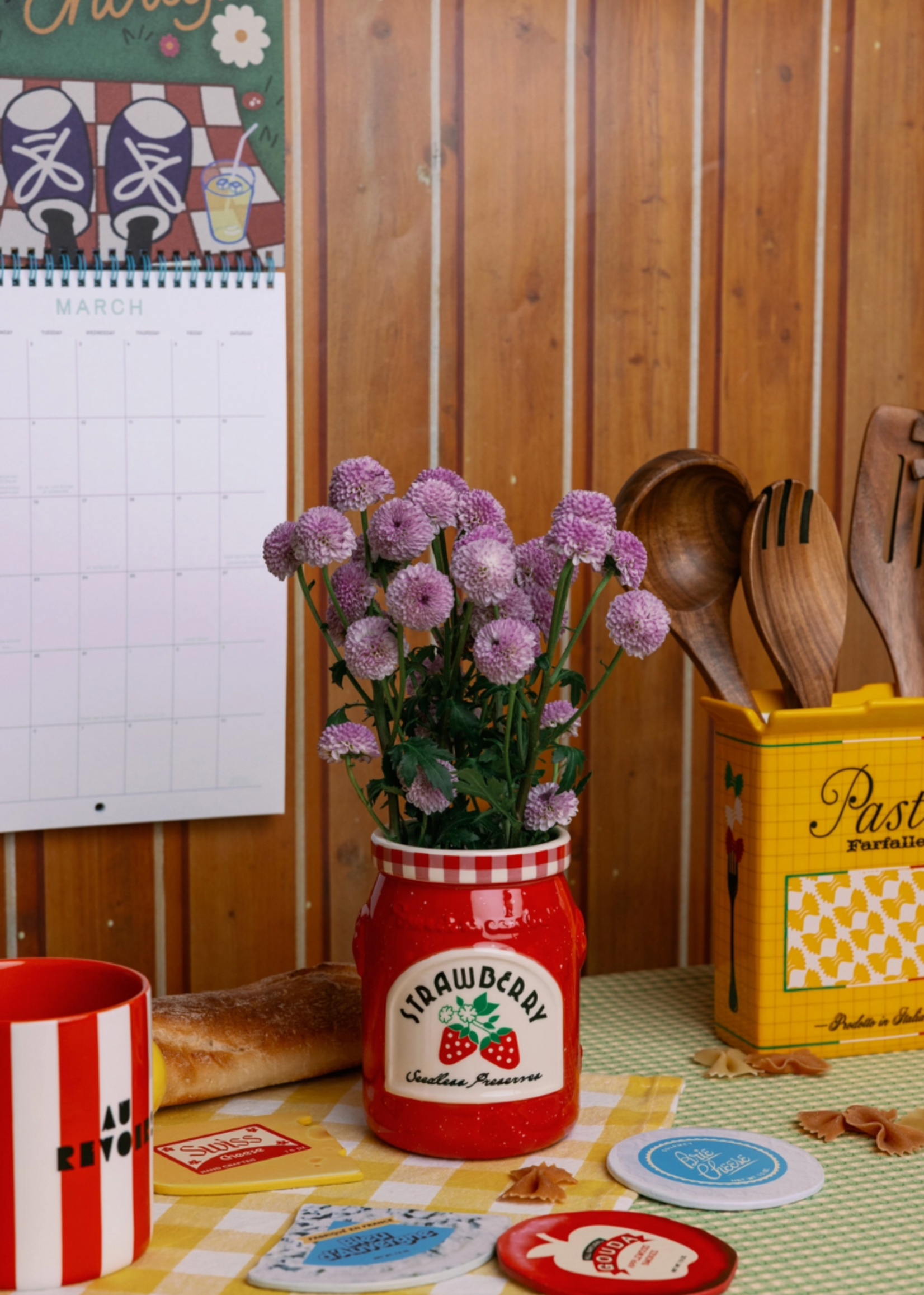 Ban.do Strawberry Jam Ceramic Vase