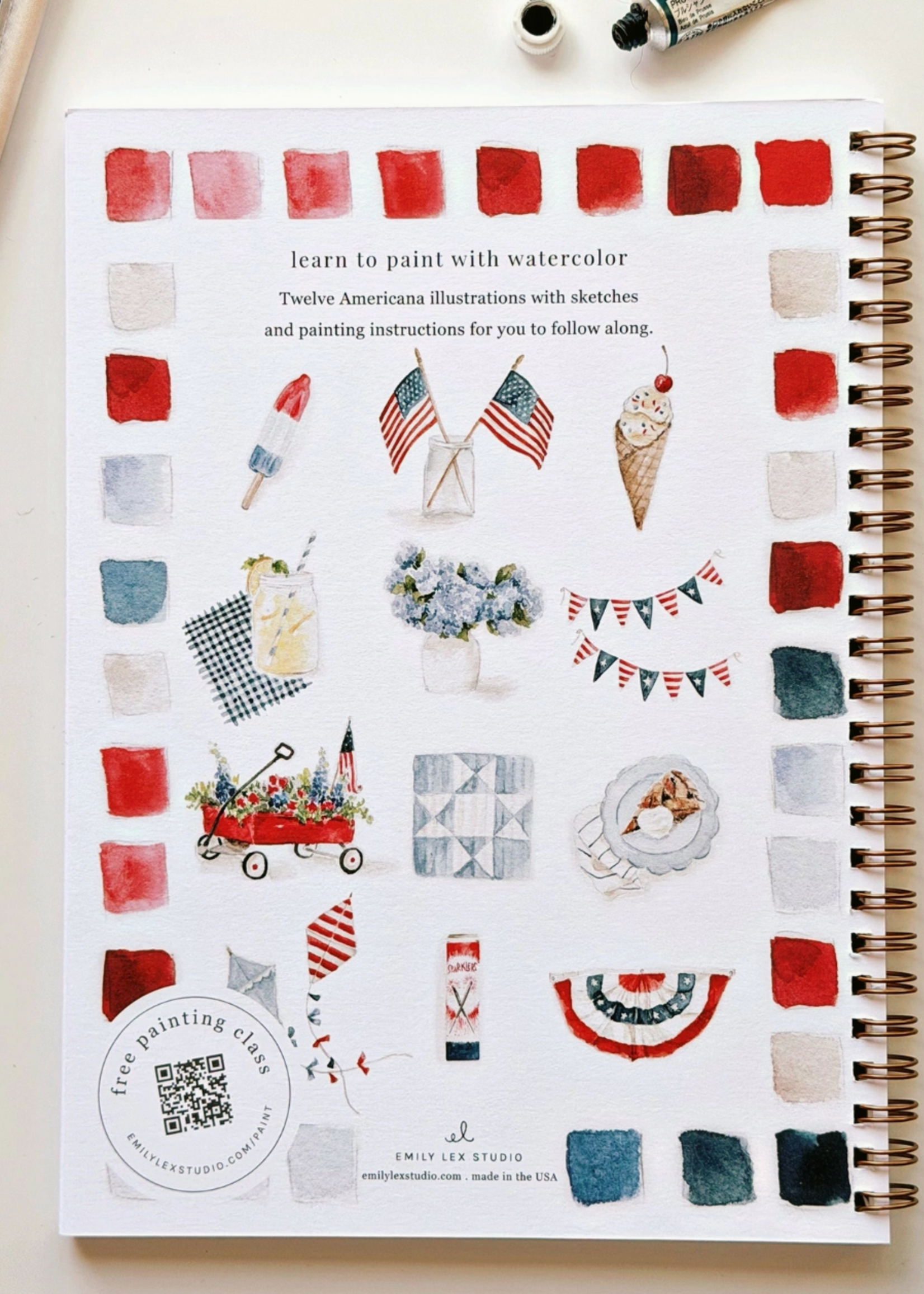 Emily Lex Studio Americana Watercolor Workbook